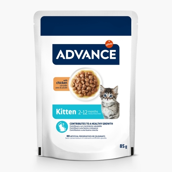 Hrană umedă pentru pui de pisică, cu pui, 85g