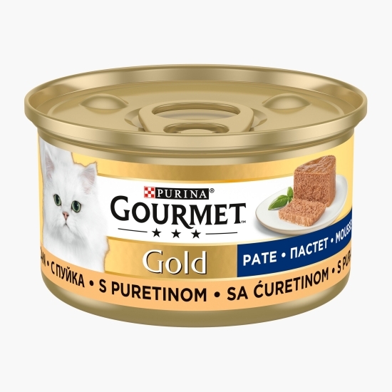 Hrană umedă pentru pisici, 85g, mousse curcan