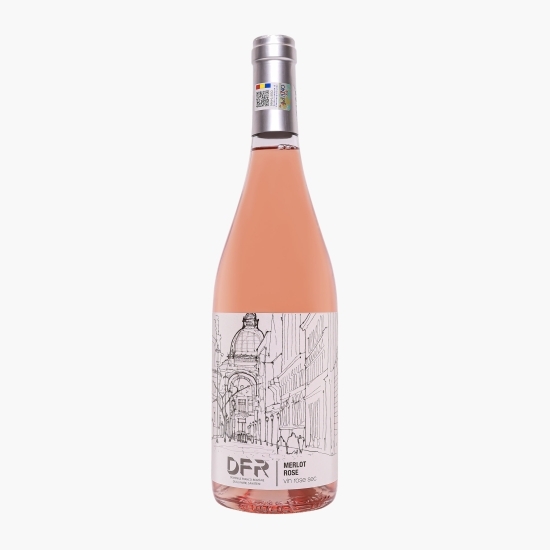 Vin rose sec Merlot, 13.5%, 0.75l