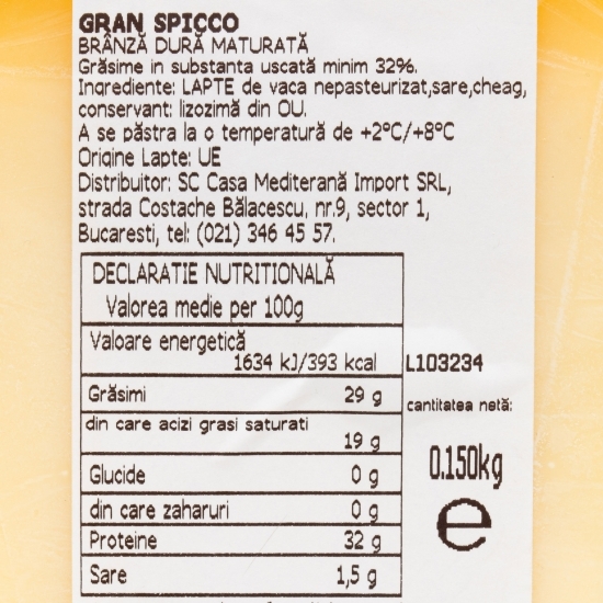 Brânză Gran Spicco 150g
