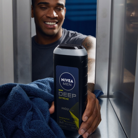 Gel de duș bărbați Deep Sport 3în1, pentru corp, față și păr 500ml