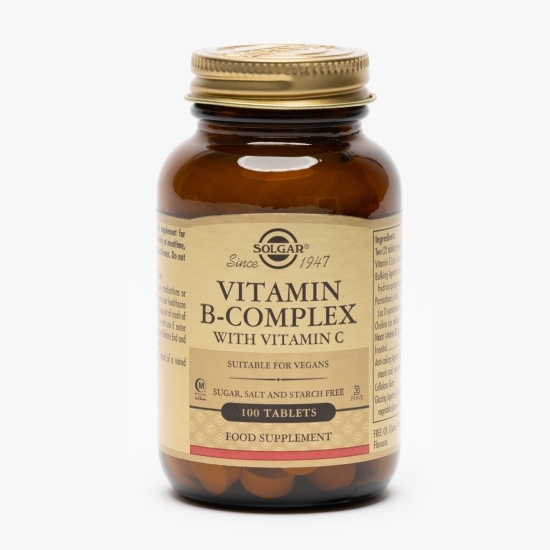 Vitamin B-Complex + Vitamina C, 100 comprimate
