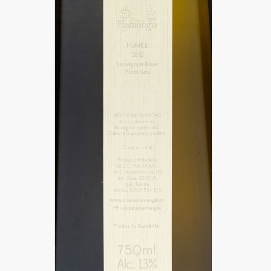 Vin alb sec Pagaia Fumee, 13%, 0.75l