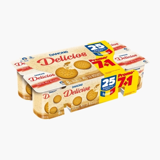 Iaurt cu biscuiți 8x125g