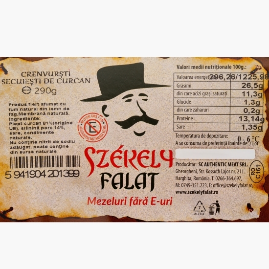 Crenvurști secuiești de curcan 290g