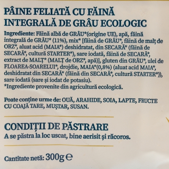 Toast eco integral 300g