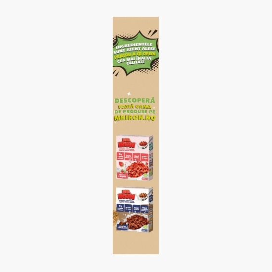 Pufuleți cu aromă de smântână și ceapă, cu 30% proteină, fără zahăr și fără gluten, low carb 100g