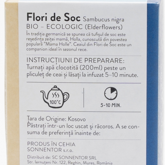 Ceai de plante flori de soc eco 18 plicuri