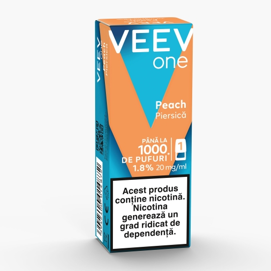 Capsulă pentru țigară electronică Peach 1.8%, 20mg/ml nicotină, 1000 puffs