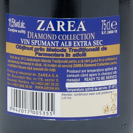 Vin spumant alb extra sec 0.75l