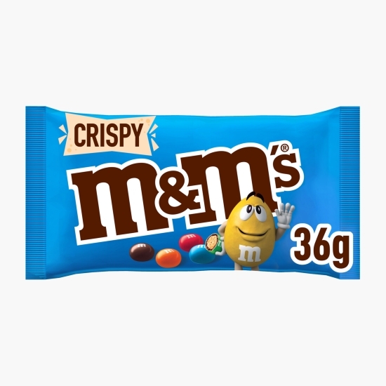 M&M's - Bomboane cu miez din orez crocant în ciocolată cu lapte, Crispy 36g