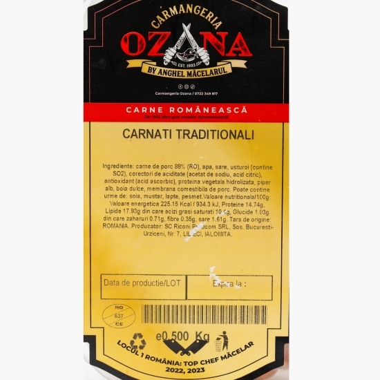 Cârnați tradiționali 500g