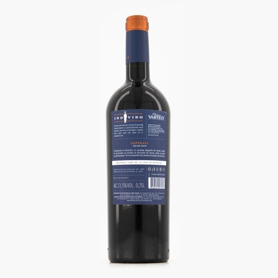 Vin sec roșu Individo Saperavi, 13.5%, 0.75l