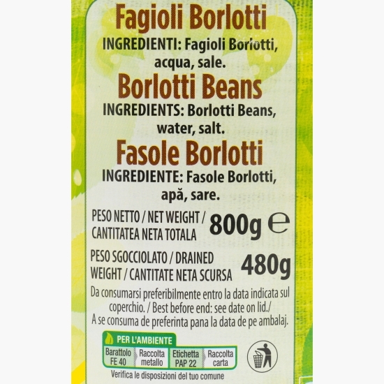 Fasole Borlotti 800g