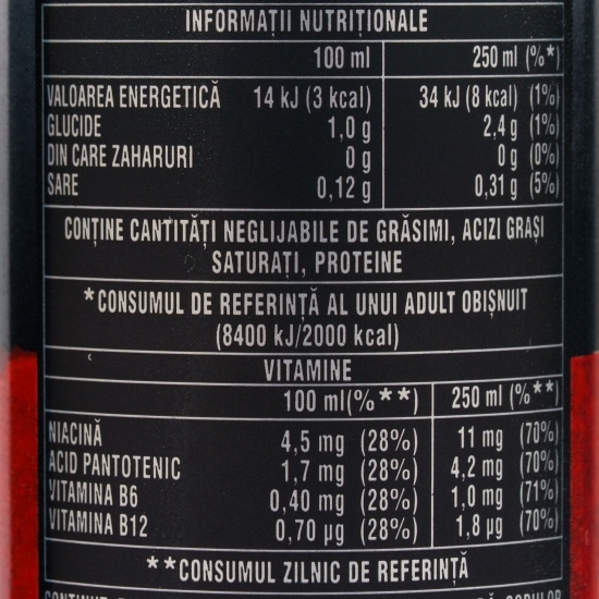 Băutură energizantă Zero Sugar 250ml