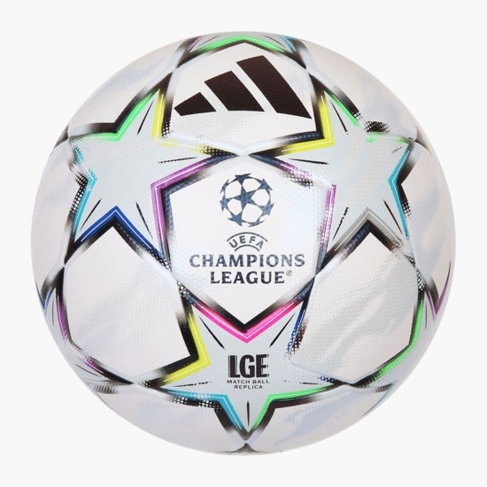 Minge de fotbal UEFA Champions League, mărime 5, alb/multicolor