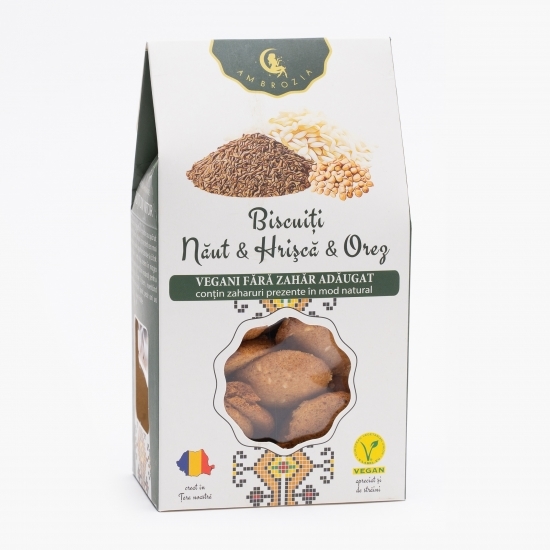 Biscuiți vegani cu năut, hrișcă și orez 150g