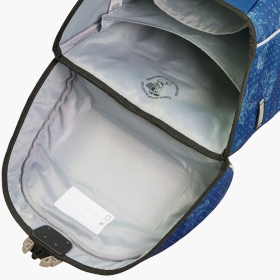 Ghiozdan de școală cu model City Space Explorer, 40 x 28 x 16 cm, albastru