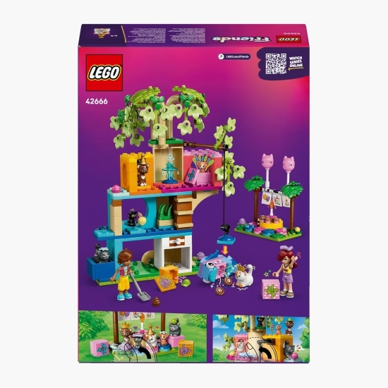 Petrecere de ziua de naștere a pisicii și casuță în copac, 42666 Friends, 321 piese, +6 ani