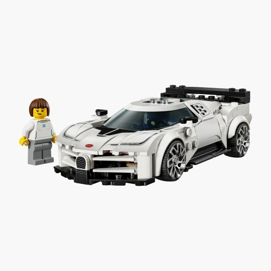 Hipermașina sport Bugatti Centodieci, 77240 Speed Champions, 291 piese, +9 ani