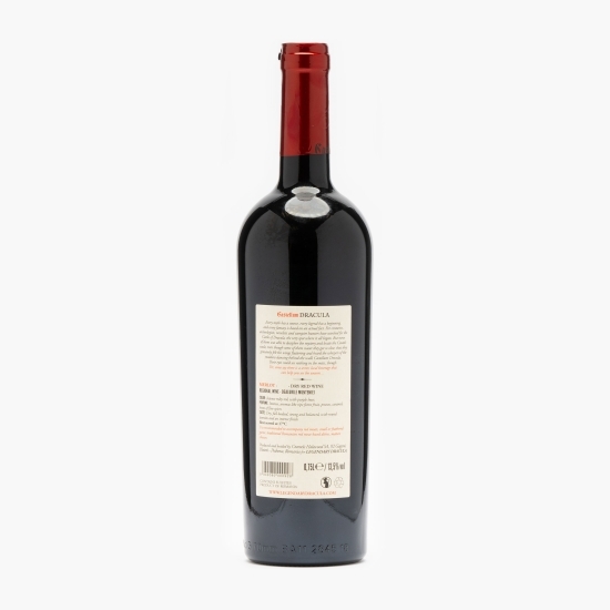 Vin roșu sec Merlot, 13.5%, 0.75l