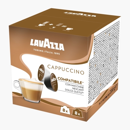 Capsule cafea Cappuccino, compatibile Dolce Gusto, 16 băuturi
