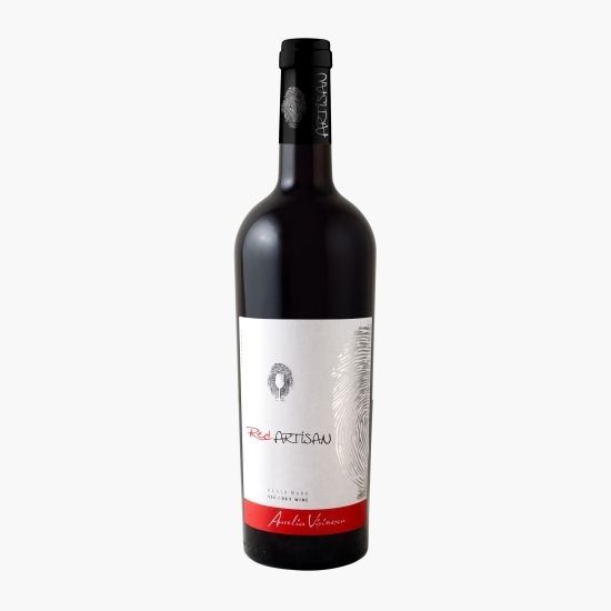 Vin roșu sec Cupaj Fetească Neagră, Merlot și Cabernet Sauvignon, 13.5%, 0.75l