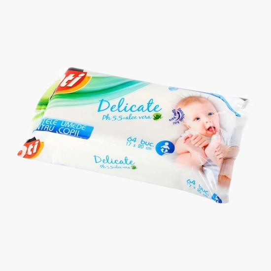 Șervețele umede pentru copii, 64 buc