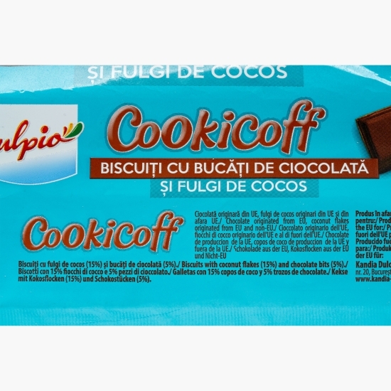 Biscuiți cu bucăți de ciocolată și fulgi de cocos 112g