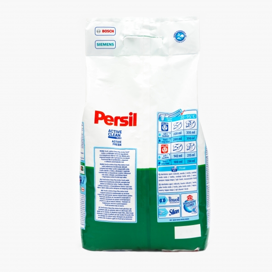 Detergent de rufe pudră automat Active Clean Plus, Active Fresh, 60 spălări, 6kg
