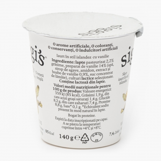 Iaurt în stil islandez vanilie 140g