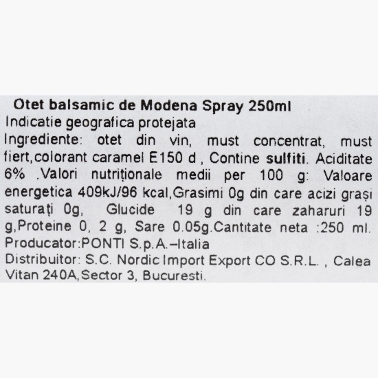 Oțet balsamic de Modena IGP, spray 250ml