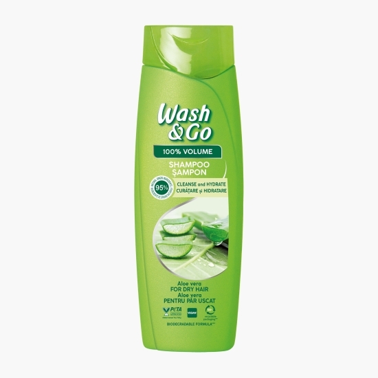 Șampon pentru păr uscat cu extract de Aloe Vera 360ml