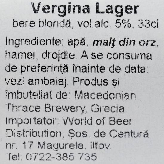 Bere Lager Premium sticlă 0.33l