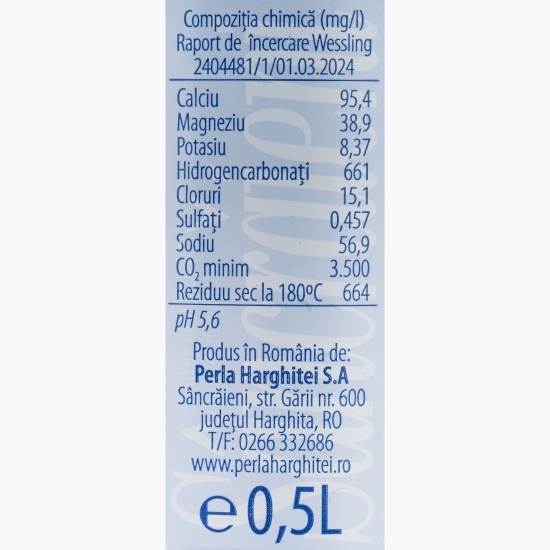 Apă minerală naturală carbogazoasă, 500ml