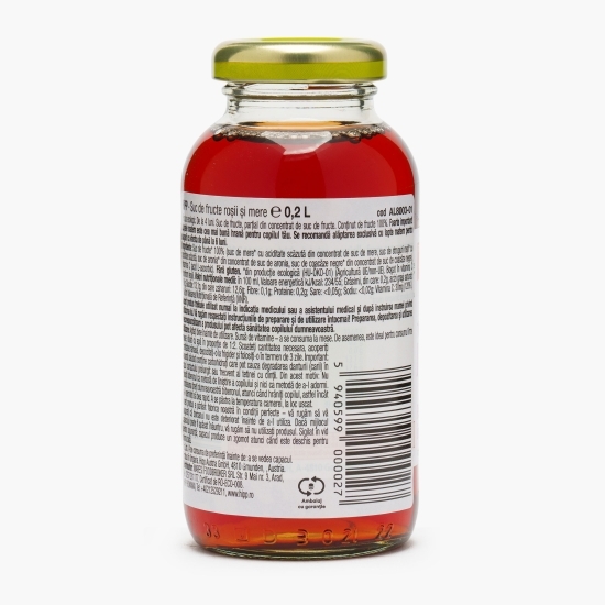 Suc eco de fructe roșii, +4 luni, 200ml
