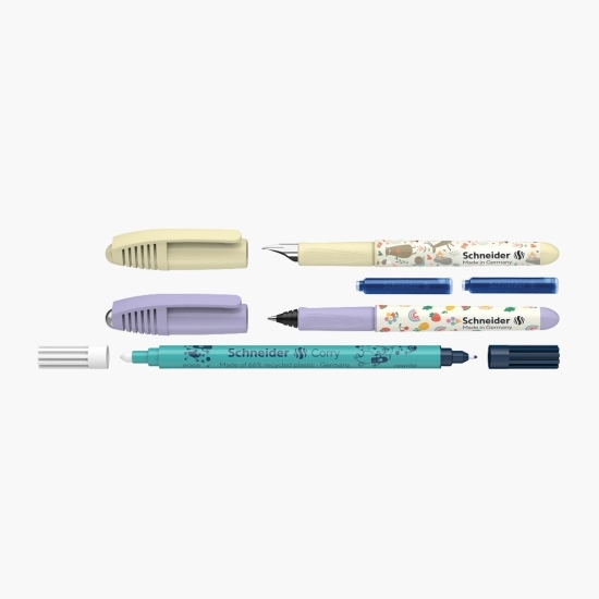 Set stilou + roller Zippi + pic Corry + 2 rezerve/blister vanilie