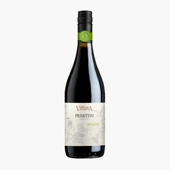 Vin eco roșu sec Primitivo Salento, 13.5%, 0.75l
