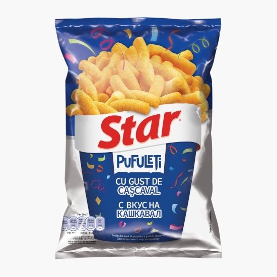 Puffelets Snack Pufuleți cu aromă de cașcaval 80g - Prospețime și varietate - Freshful.ro